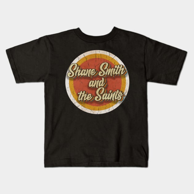 circle vintage Shane Smith and the Saints Kids T-Shirt by KewanAlasStore